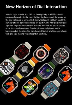 TFT BT Call Smart Watch Ultra U8 Ultra 49mm Screen Protector Magnetic Charging