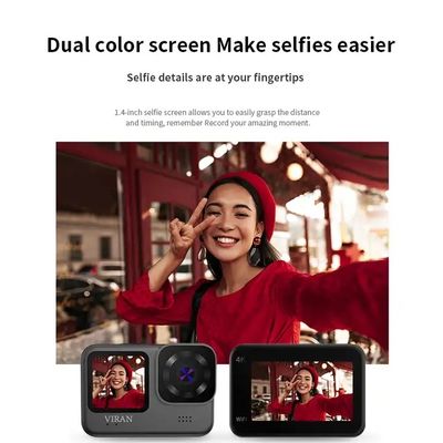 60FPS Waterproof Sports Cam 170 Degree 4k Vlog Action Camera
