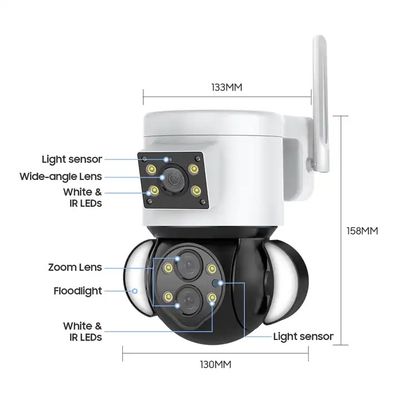 HD 4MP WIFI 10X Optical Zoom Camera Surveillance CCTV