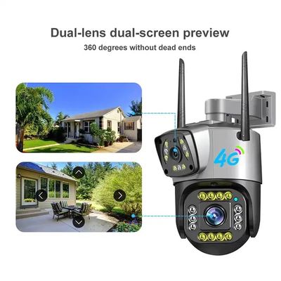 4G PTZ WIFI Security Ip Camera Outdoor Dual Lens Network