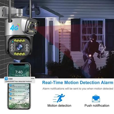 4G PTZ WIFI Security Ip Camera Outdoor Dual Lens Network