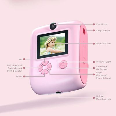 Kids Camera Instant Print Photo 1080P Video Digital Thermal Printing