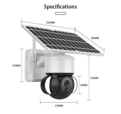 4G Outdoor Solar IP Security Wifi IP Camera-Weatherproof