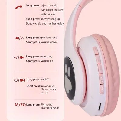 Hot Sale Cat Ear B39 LED Headphones Bt 5.0 Headsets