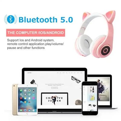 Hot Sale Cat Ear B39 LED Headphones Bt 5.0 Headsets