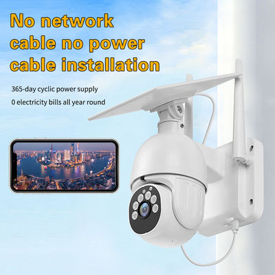 Solar Powered Outdoor IP65 Waterproof Night Vision TF Card 4G Camera