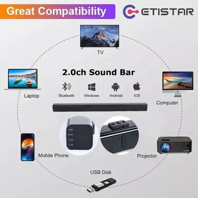 System High Quality Sound Home Theatre Bar Boat Shape Speaker Soundbar