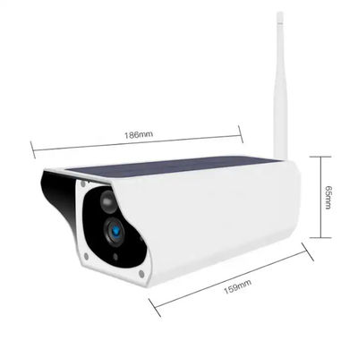 Solar Powered 1080P Bullet Type IP Camera Waterproof Outdoor Security Cctv Camera