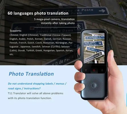 T11 portable instant smart voice translator support 137 language 14 offline translation