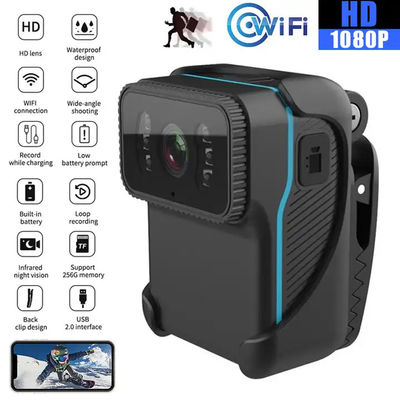 Portable Body Worn Camera WiFi DV Camcorder Loop Recording Support TF Card Night Vision Cam MP4 Video
