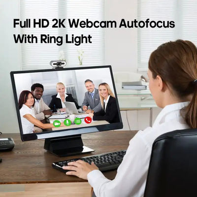 HD 1080P 2K 4K Webcam Auto Focus Fill Light Web Camera With Microphone Live Broadcast USB Computer PC Web Cam