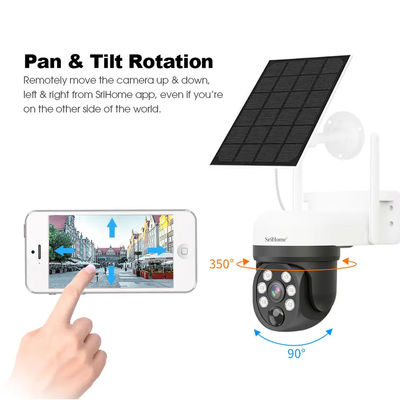 4MP Wireless Battery Outdoor Waterproof IP 66 Camera PIR Night Vision Remote Monitor View WIFI Solar Security Camera