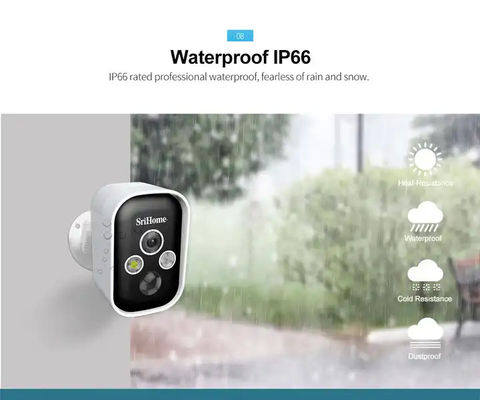 Outdoor Waterproof IP65 low power Base station battery camera kit include 2Pcs Wifi Battery camera