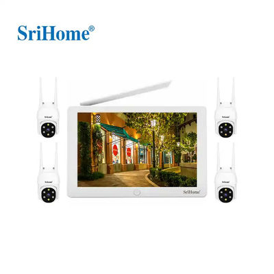 10.1 Inch LCD NVR Video Surveillance System NVR Kit Two Way Audio 2MP Wifi PTZ Dome Camera 4 Channel