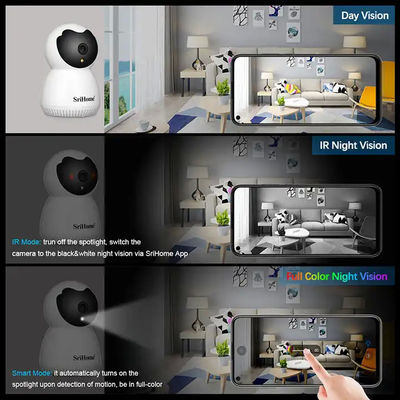 1296P 3x Digital Zoom 3.6mm Lens Spotlight Light AP Hotspot Alarm CCTV Indoor Wireless Security Camera