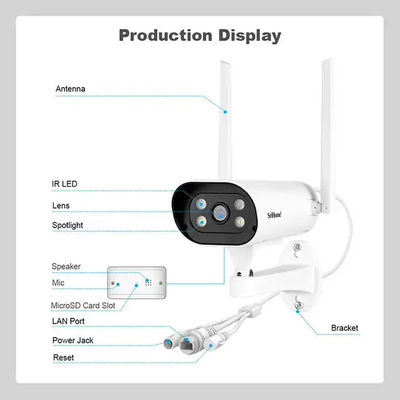Two-Way Audio 3x Digital Zoom Outdoor Indoor Camera Surveillance Remote Camera Baby Home Camera
