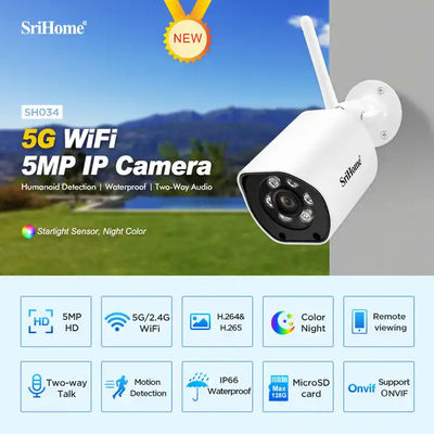 Outdoor Spotlight Full Color Night Vision Waterproof IP66 Network PTZ Camera 5G&2.4G WiFi CCTV Camera