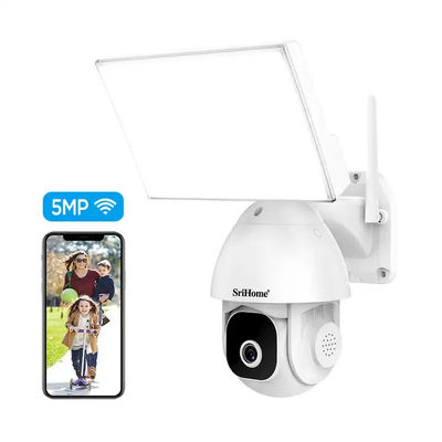 Support 5G&2.4G WiFi 5MP Outdoor Security CCTV Camera Al Humanoid Detection Alarm Notification PTZ Camera