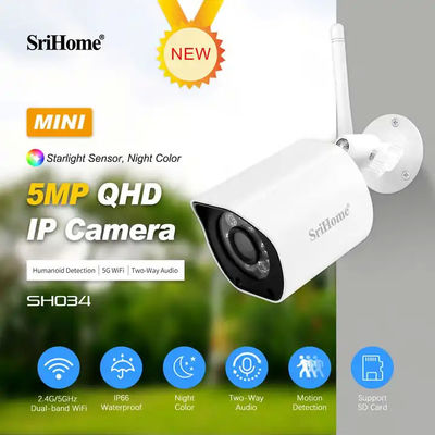5MP Outdoor Security Waterproof IP66 CCTV Camera Support Digital-WDR IR15 Night Color Vision IP Camera