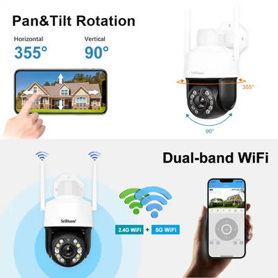 5G WiFi Outdoor Security Waterproof IP66 CCTV Network Camera 20X Optical Zoom Color Night Vision Camera