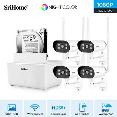 IP Camera Cctv Systems 4ch 8ch Smart Wifi Nvr Kit Outdoor 1080p 8 Channel Wireless Security Camera System