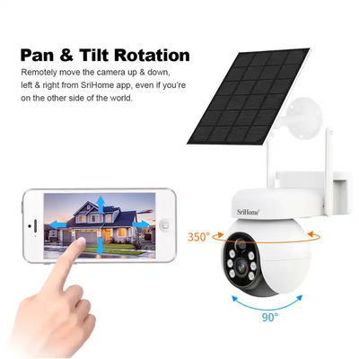 Solar Battery Camera Outdoor Waterproof CCTV Camera 4MP With 4G Sim Card Camera Two-Way Audio Support Monitoring