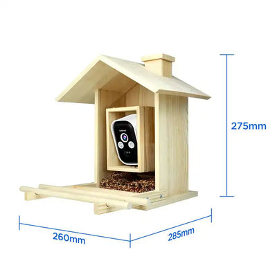 4MP HD Live Stream Video Outdoor Solar Remote Viewing Bird Feeder Camera PIR Wireless Battery Waterproof Camera