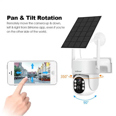 Solar Battery WiFi Camera Night Vision 2-Way Audio Wireless Security System monitor Outdoor Full Color Waterproof PTZ IP
