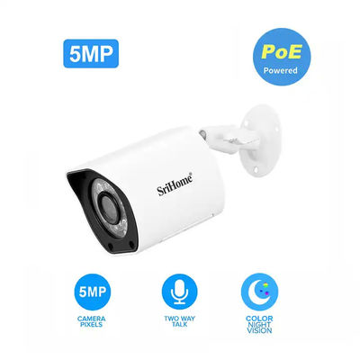 5MP Full Color Night Vision Waterpoof Cctv IP Surveillance Security IR LED Outdoor Bullet PoE Camera With Auto-Tracking