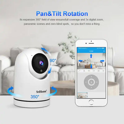 Indoor Home Security Support Night Vision 2MP Camera Support Two-Way Audio 128 GB CCTV Network Camera