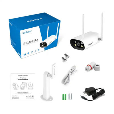 4MP Full-Color Night Vision Two-Way Audio Camera Outdoor Waterproof IP66 Security IP Camera