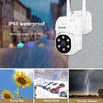 2MP Two Way Audio Waterproof IP66 Network Color Night Vision Indoor Security CCTV Wifi Camera