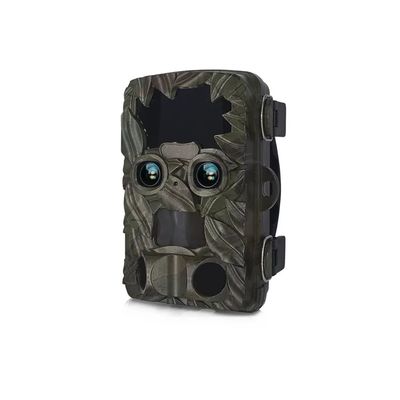 New Dual Lens Trail Camera 35m Long Range Infrared Hunting Camera 4k Hunting Camera IP66 Waterproof 2.4 Inch HD Display