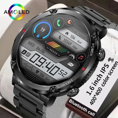 BW0423 Ip68 Sports Health Smart Watch 1.6inch IPS Round Screen 400x400 Resolution 600mah Waterproof