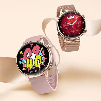 Female Sports Watch HK39 Nfc Card Amoled Call Ip68 Waterproof Password 454*454