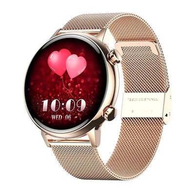 Luxury Women'S Smart Watch AMOLED Screen BT Calling Intelligent Voice NFC Smart Watch For Ladies Girls