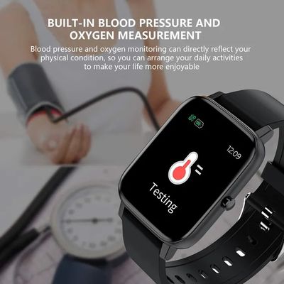 Touch Screen BT Smart Watch Band Eco-Friendly Material Heart Rate Tracker Sport Smart Watches Body Temperature Monitor