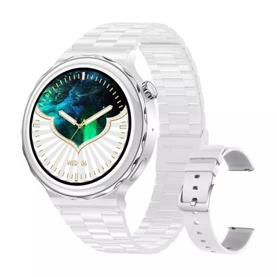 Wireless Charging Luxury Ladies Smart Watches HK43 BT Call With 1.32inch Screen 360*360 For Women