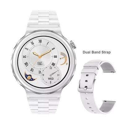 Wireless Charging Luxury Ladies Smart Watches HK43 BT Call With 1.32inch Screen 360*360 For Women