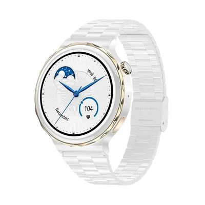 HK43 Lady Fashion NFC BT Call Smart Watch Bracelet Health Tracker Heart Rate Music Women