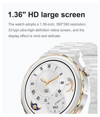 Health Monitoring IP68 Men's Waterproof Smart Watch Voice Assistant IPS Display Screen