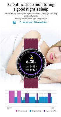 Android Fit Watch Waterproof Sleep Heart Rate Monitor Inteligente With HRM Tracking