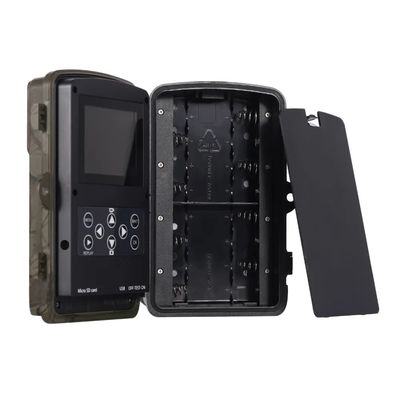 Mini Thermal Trail Camera Long Distance Wildlife Monitoring Motion Sensor 12 Mp 1080p With Camouflage Shell Game Hunting