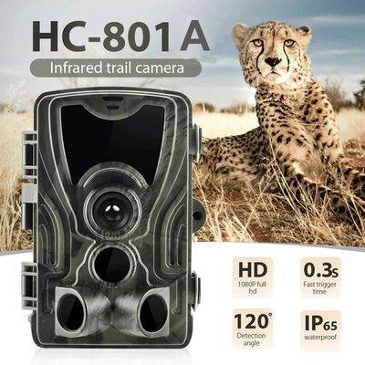 Mini Thermal Trail Camera Long Distance Wildlife Monitoring Motion Sensor 12 Mp 1080p With Camouflage Shell Game Hunting