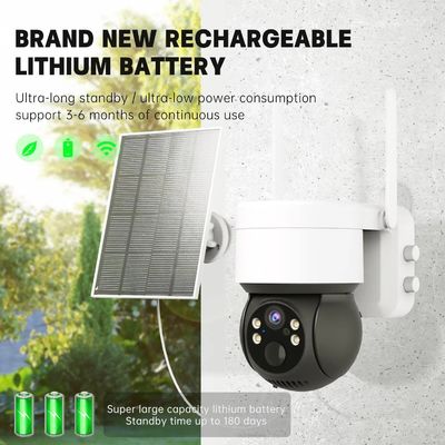1080P Solar Camera Built In Battery Wifi Camera Motion Detection Ptz Camera