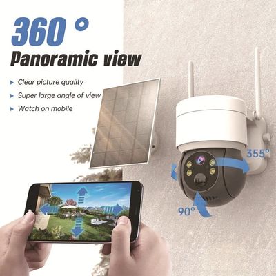 Wifi Solar PTZ WIFI 360 Degree Powered Outdoor Waterproof Wireless Security Camera