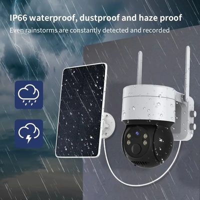 Outdoor Waterproof PIR Wireless WiFi IP Security PTZ Camera H. 265 2MP Night Vision  Security PTZ Solar WiFi Camera