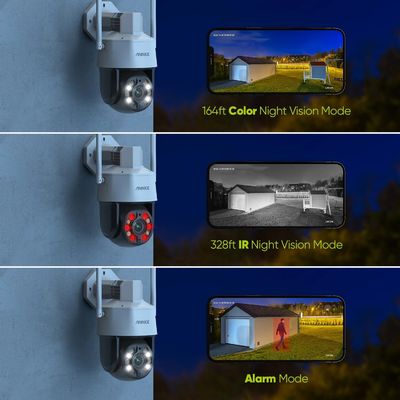5MP 20X Zoom PTZ WiFi Camera With 2-Way Audio Human Detection Auto Tracking Wireless PTZ Outdoor Security Camera