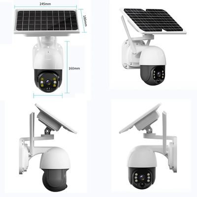1080P Solar Outdoor Camera 3g 4g Sim Card Remote View Ptz Low Power Battery WiFi Wireless Security Solar 4G Camera
