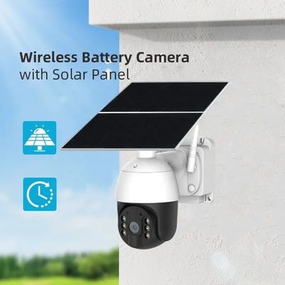 24 Hours Recording 20W 30000mAh Solar Camera Foldable Solar Panel 4G SIM Card 4G Solar PTZ Camera